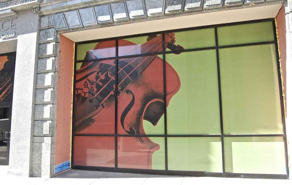 Dynamic displays violin window film